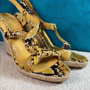Via Spiga Wedges Snakeskin design